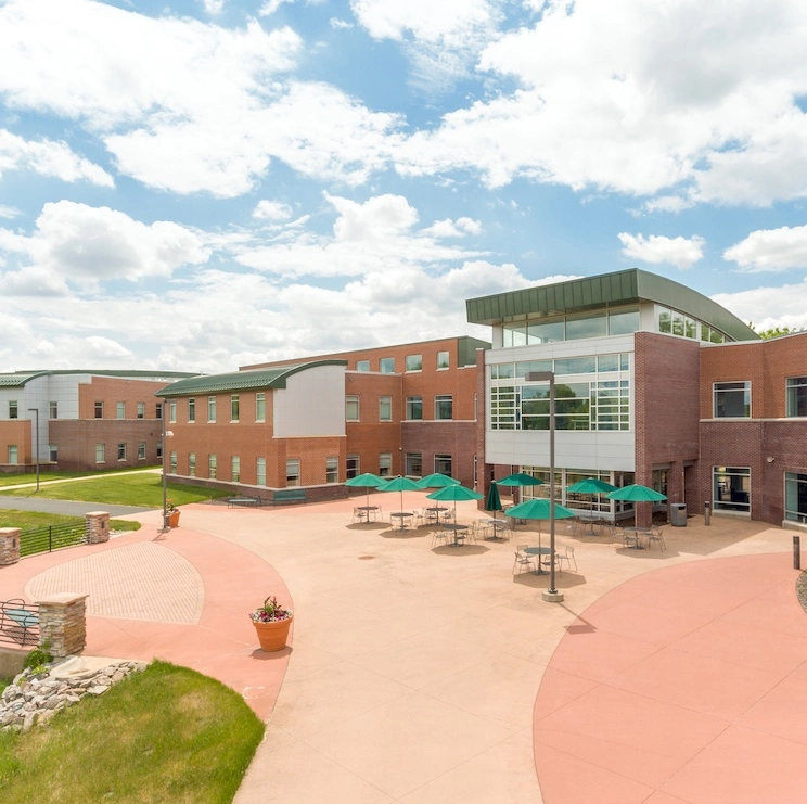 ariel view of campus exterior 