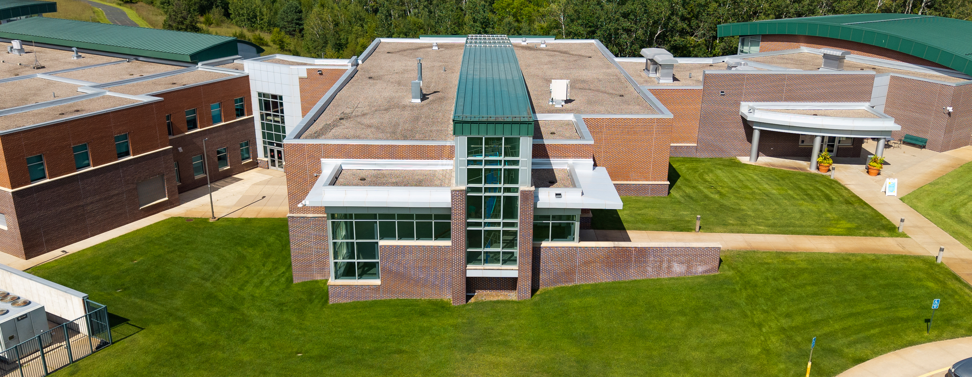 Aerial view of Cambridge Campus