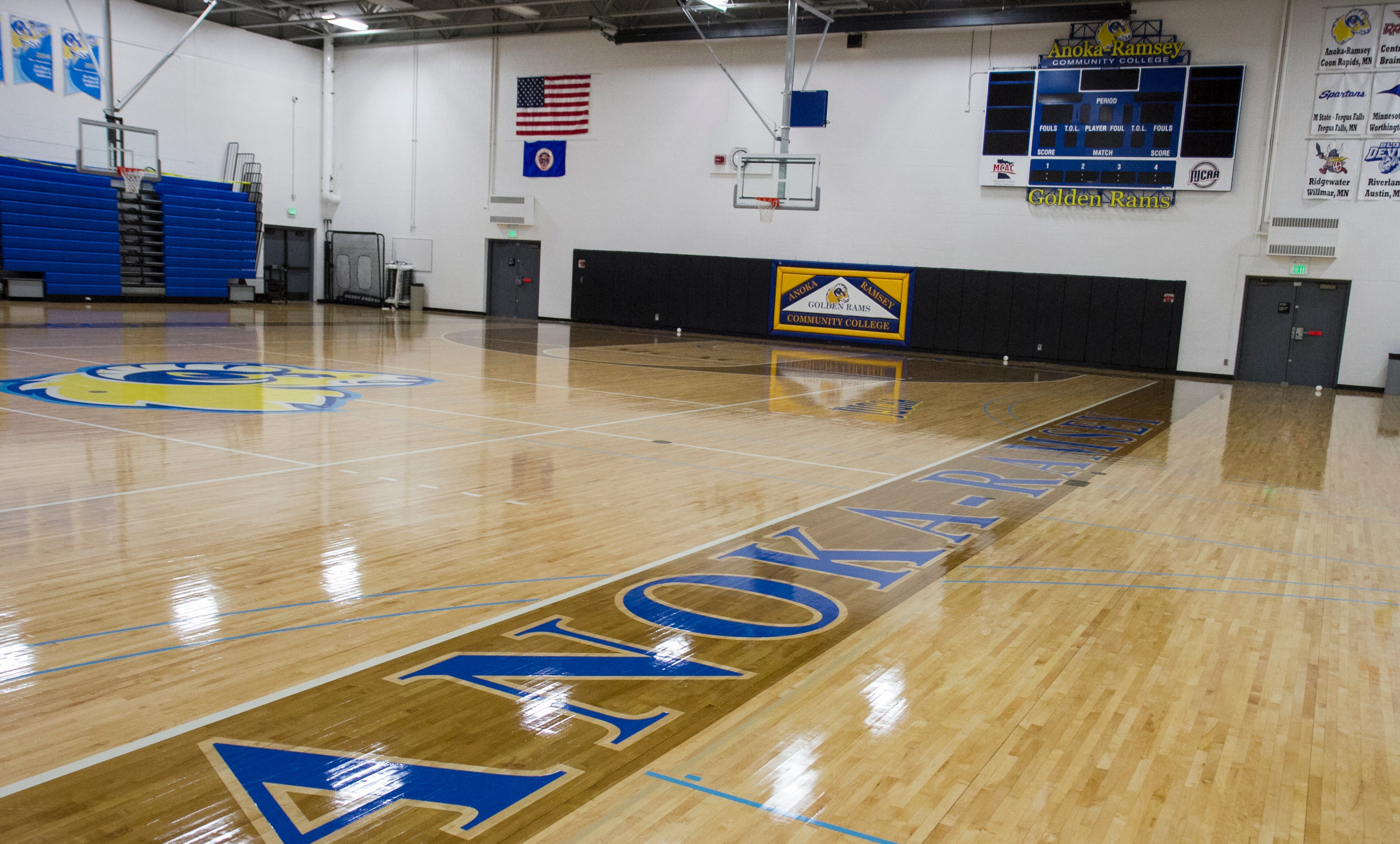 Coon Rapids campus&nbsp;full sized&nbsp;basketball courts.